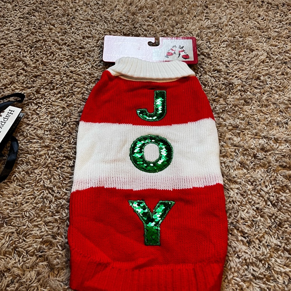 Wondershop Red and White Pet Sweater